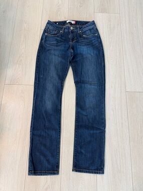 Cabi 2 Classic Straight-Leg Women's Jeans in Blue Denim ab31